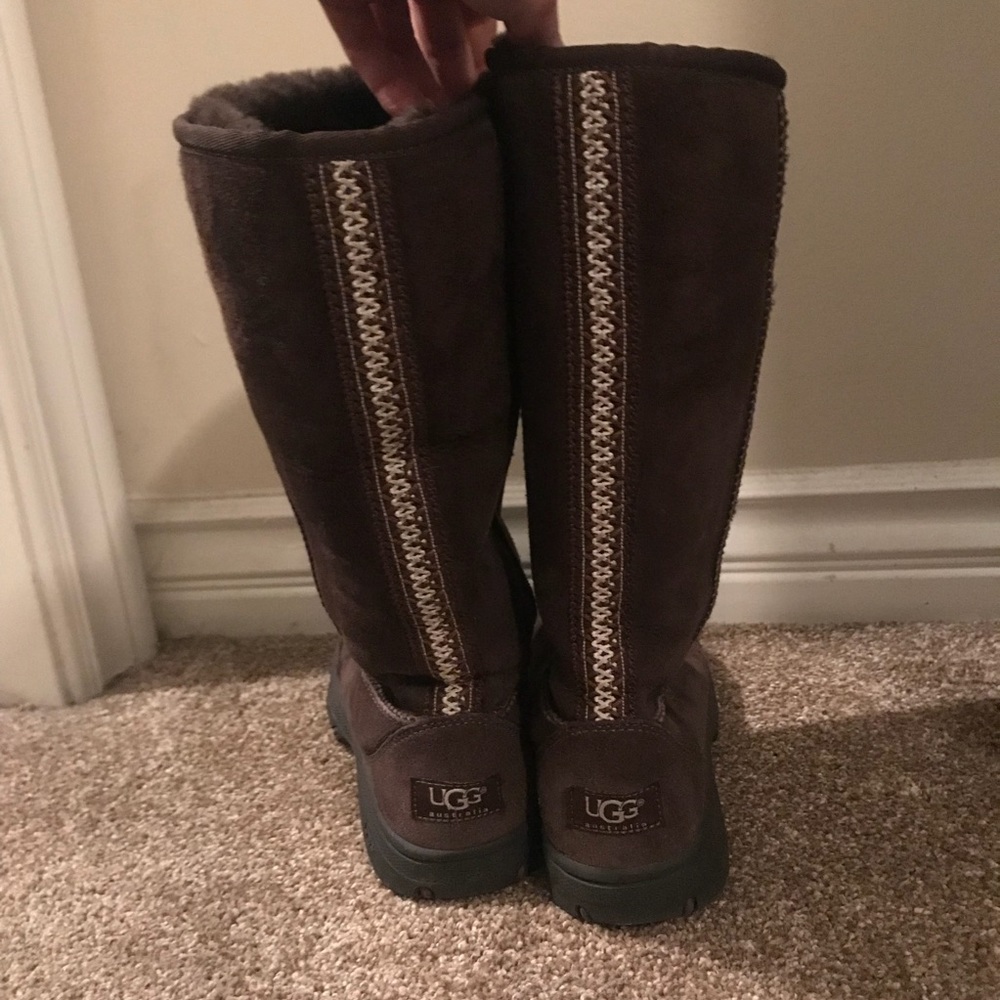 Like-new Tall Ugg Boots in Chocolate Brown